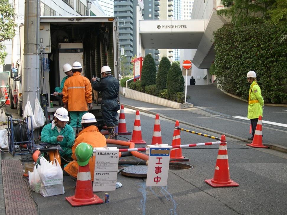 小さな占用作業帯